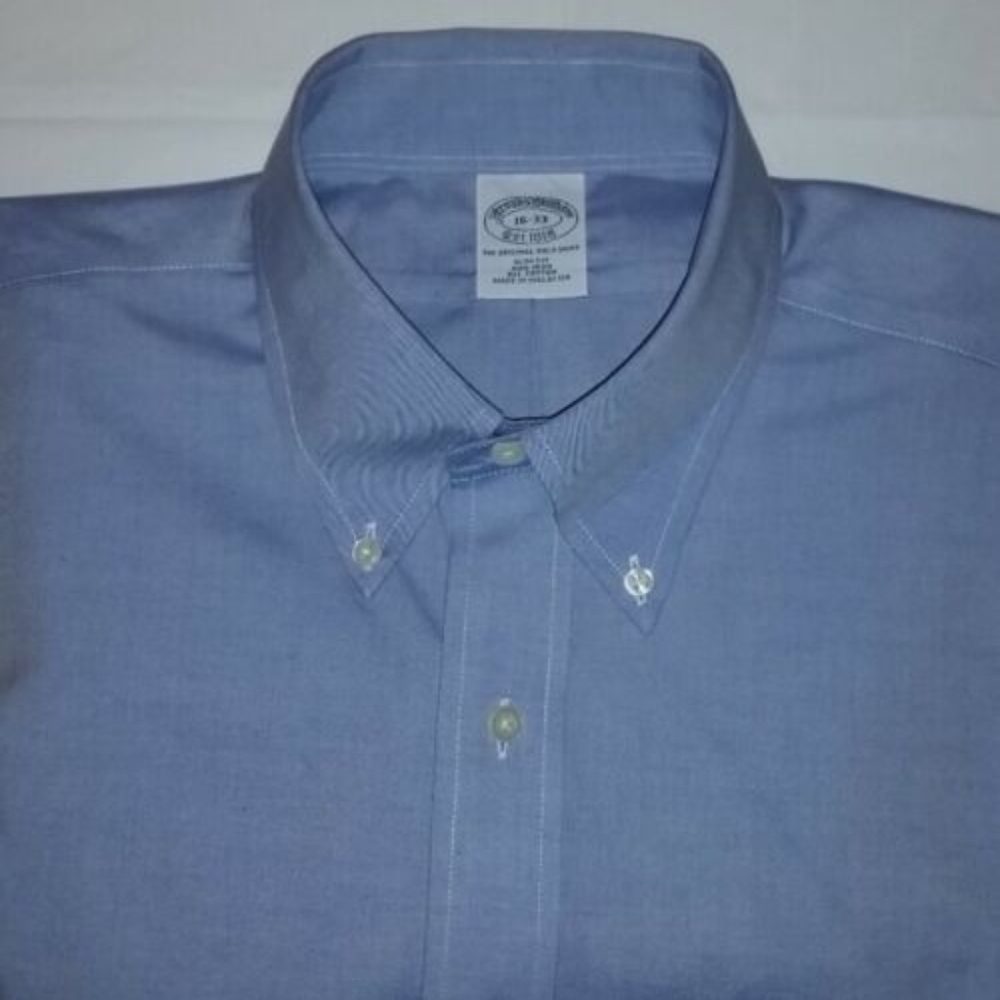 Brooks Brothers Cotton Long Sleeved Shirt 16-33